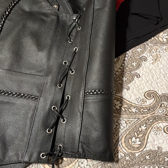 Defy Leather biker vest. XXL - Picture 4 of 6